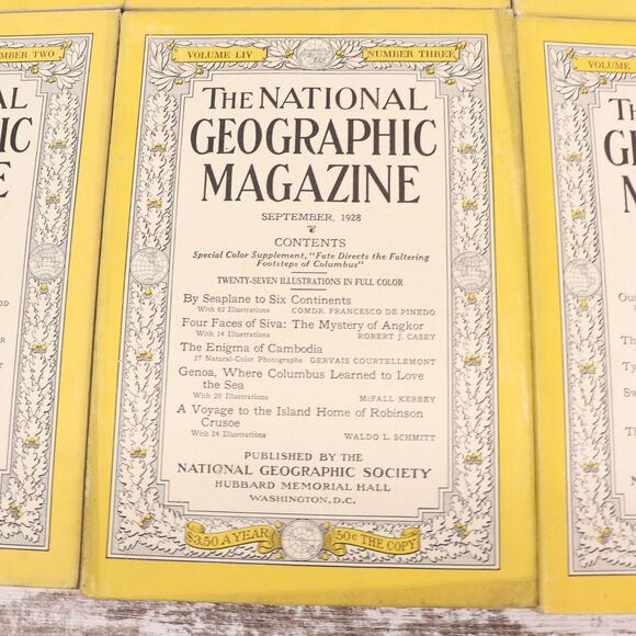 National Geographic Magazine 1928 Full Year Of 12 - Picture 11 of 16